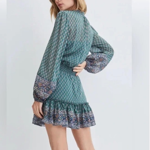 Veronica Beard Destiny Dress in Seaglass Multi - Picture 5 of 9